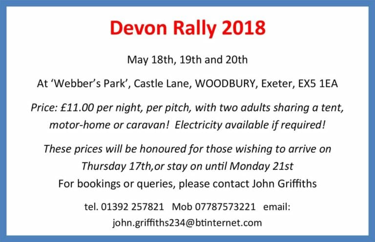 News - Devon Rally - May 2018