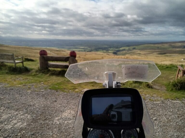 At the summit of the Hartside Pass