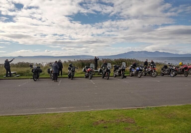 Parked up near "The Waterside" in West Kilbride, looking out at the Firth of Clyde