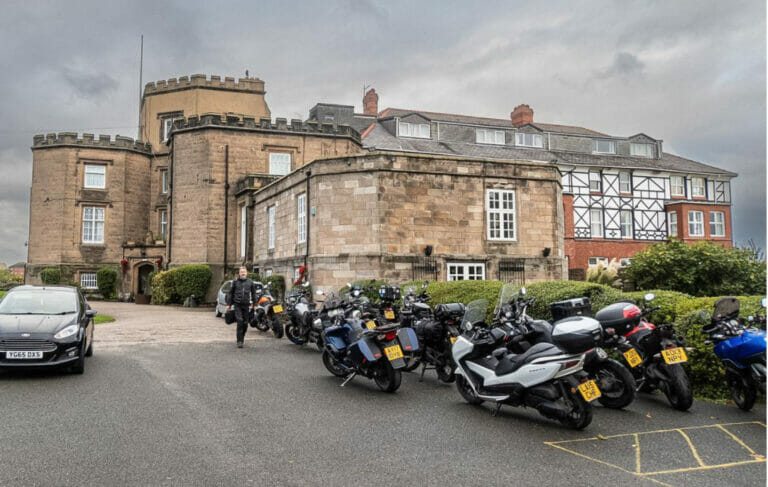 The group outside the Leasowe Castle Hotel on The Wirral