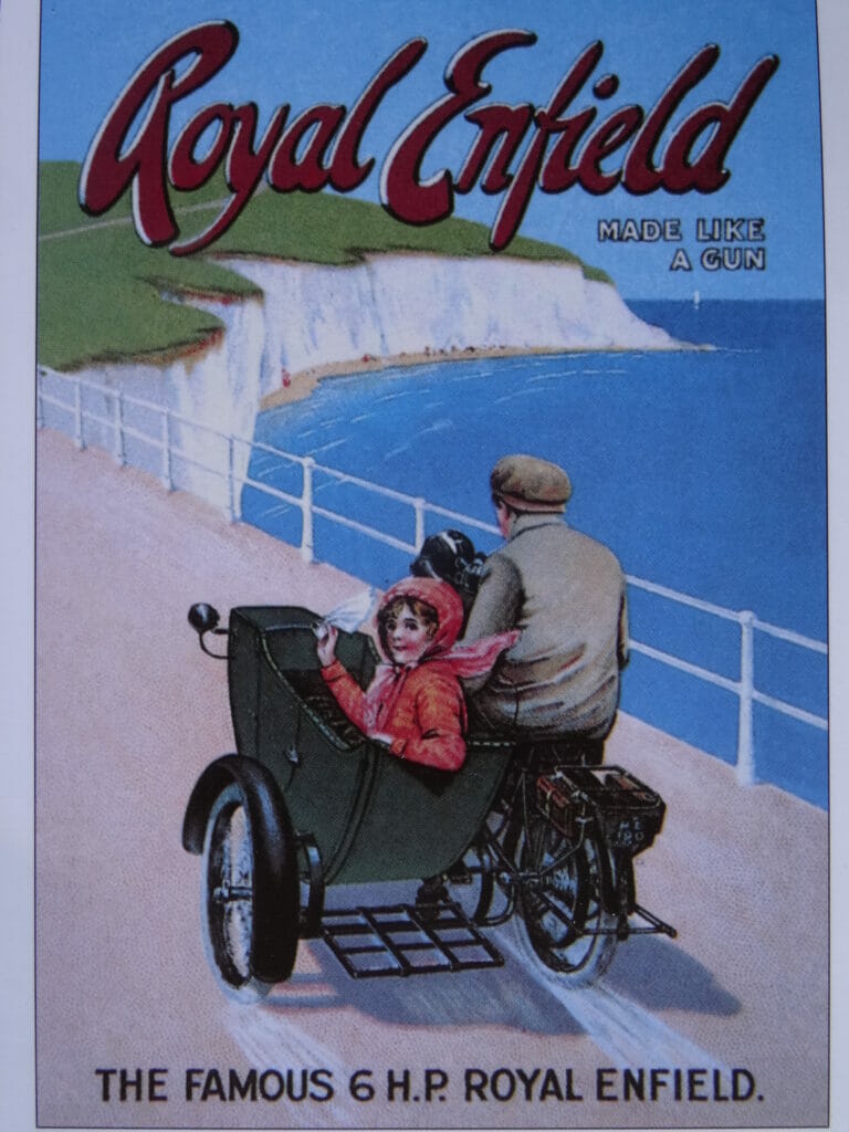 1914 advert for Royal Enfield 6HP outfit