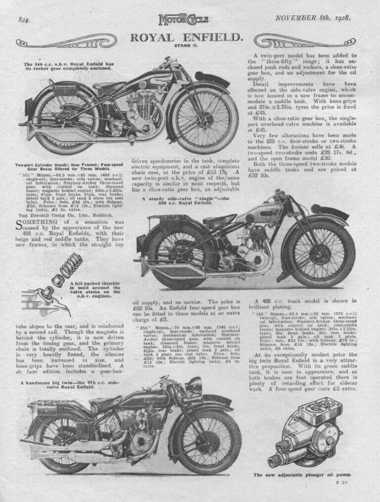 1928 MC New Models Review