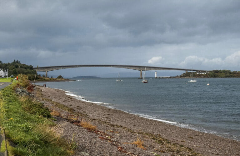 The bridge from the mainland to the Isle of Skye